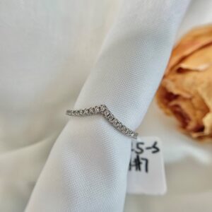Contoured Diamond Wedding Band