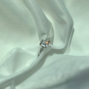 Emerald-Cut Engagement Ring with Marquise Accents