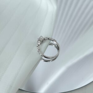 Emerald-Cut Engagement Ring with Marquise Accents