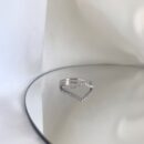 Contoured Diamond Wedding Band
