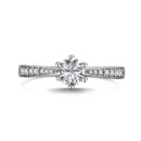 Tapered Round-Cut Solitaire Engagement Ring