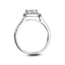 Heart-Shaped Halo Engagement Ring
