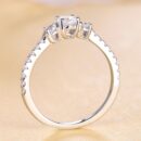 Three-Stone Round-Cut Engagement Ring