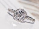 Halo-Style Round-Cut Engagement Ring