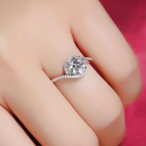 Round-Cut Swirl Halo Engagement Ring