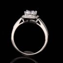 Round Cut Cushion Halo Pavé Engagement Ring