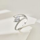 Pear-Cut Pavé Wrap Engagement Ring
