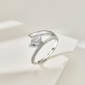 Pear-Cut Pavé Wrap Engagement Ring