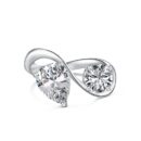 Two-Stone Infinity Ring with American Diamonds
