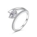 Pear-Cut Pavé Wrap Engagement Ring