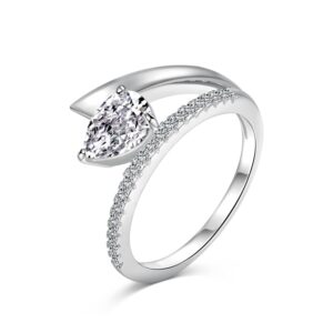 Pear-Cut Pavé Wrap Engagement Ring