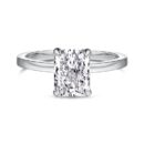 Radiant-Cut Solitaire Engagement Ring