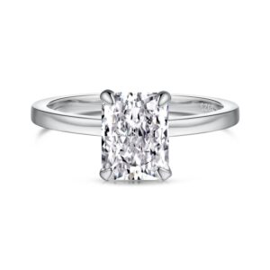 Radiant-Cut Solitaire Engagement Ring