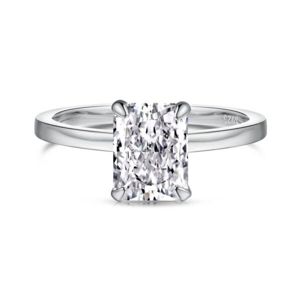 Radiant-Cut Solitaire Engagement Ring