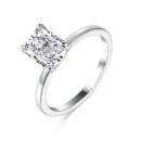 Radiant-Cut Solitaire Engagement Ring