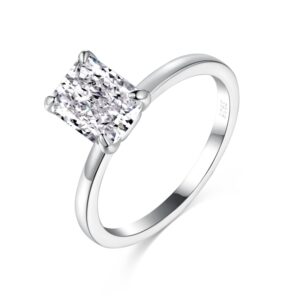 Radiant-Cut Solitaire Engagement Ring