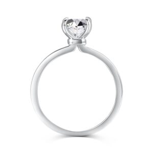 Radiant-Cut Solitaire Engagement Ring