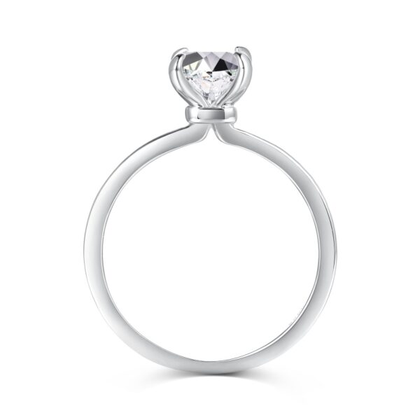 Radiant-Cut Solitaire Engagement Ring - Image 3
