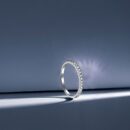 Round-Cut Half Pavé Band Ring