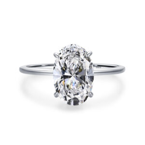 Oval-Cut Solitaire Engagement Ring