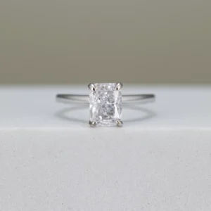 Radiant-Cut Solitaire Engagement Ring