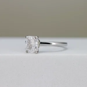 Radiant-Cut Solitaire Engagement Ring