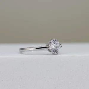 Round-Cut Solitaire Engagement Ring