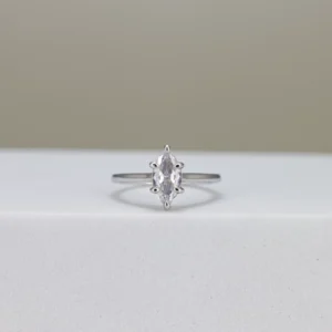 Marquise-Cut Solitaire Engagement Ring