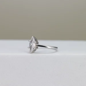 Marquise-Cut Solitaire Engagement Ring