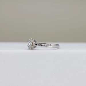 Round-Cut Halo Engagement Ring