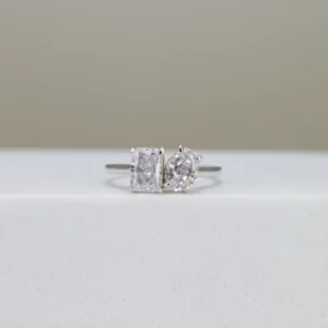 Toi et Moi Radiant & Oval Cut Ring