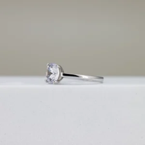 Round-Cut Solitaire Engagement Ring