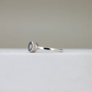 Bezel-Set Round Solitaire Engagement Ring