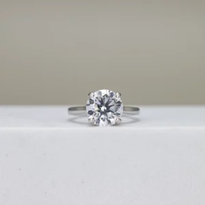 Round-Cut Solitaire Engagement Ring