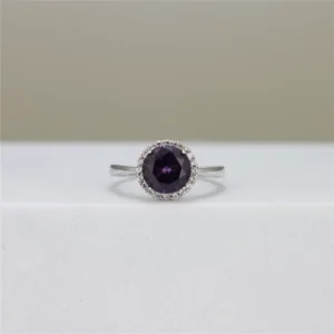 Round-Cut Halo Engagement Ring