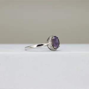 Round-Cut Halo Engagement Ring