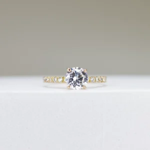 18K Yellow Gold Classic Engagement Ring