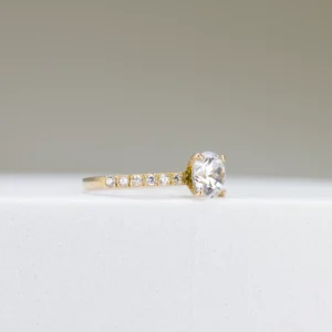 18K Yellow Gold Classic Engagement Ring