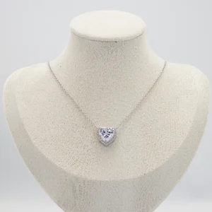 Silver Heart Shaped Necklace