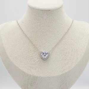 Silver Heart Shaped Necklace