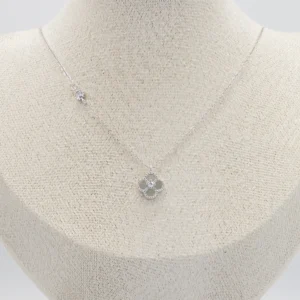 Silver Clover Charm Necklace