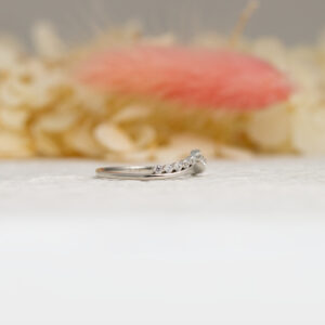 Silver Stackable Curved Band Ring